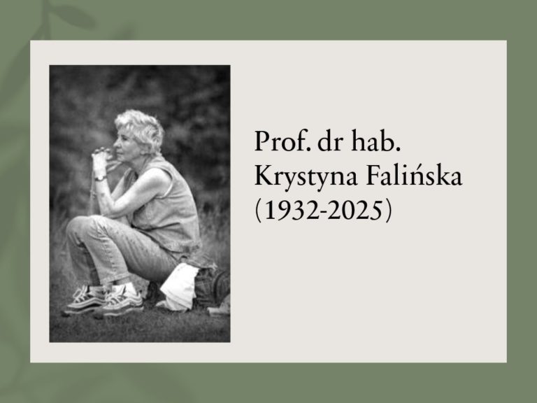 Pożegnanie Prof. dr. hab. Krystyny Falińskiej (1932-2025)
