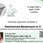 Seminarium Naukowe Sekcji Kultur Tkankowych PTB (2/2026)